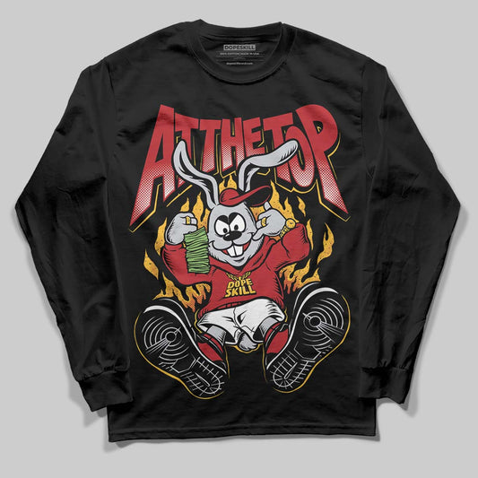 Jordan 14 Golf “Last Shot” DopeSkill Long Sleeve T-Shirt At The Top Graphic Streetwear - Black
