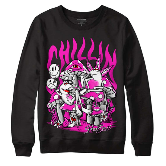 Dunk Low GS “Active Fuchsia” DopeSkill Sweatshirt Chillin Graphic Streetwear - Black