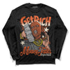 Jordan 3 Georgia Peach DopeSkill Long Sleeve T-Shirt Get Rich Graphic Streetwear - Black