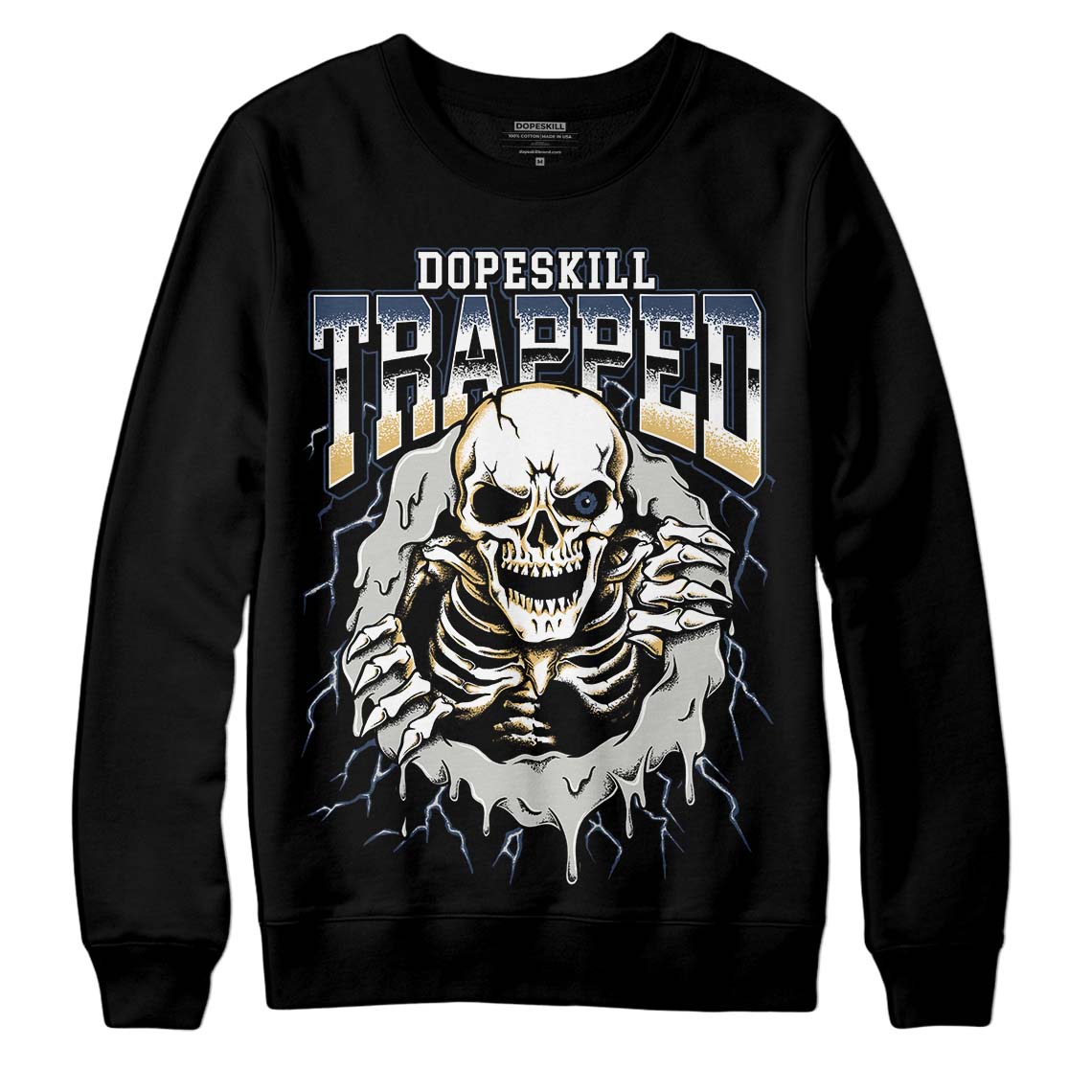 Photon Dust 5s DopeSkill Sweatshirt Trapped Halloween Graphic – DOPESKILL