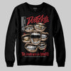 Jordan 1 High OG “Ruby” DopeSkill Sweatshirt The Mouth With No Droughts Graphic Streetwear - Black