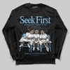 University Blue Sneakers DopeSkill Long Sleeve T-Shirt New Seek First Graphic Streetwear - black