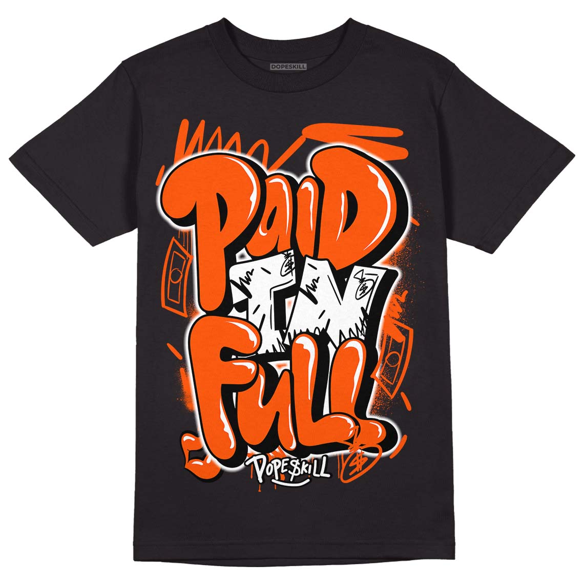 MSCHF Super Normal 2 Orange Milk DopeSkill T-Shirt New Paid In Full Graphic Streetwear - black