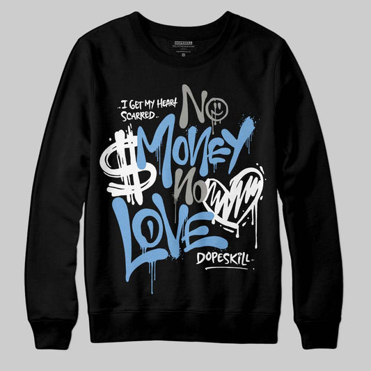 Jordan 12 Retro 'Melo' DopeSkill Sweatshirt No Money No Love Typo Graphic Streetwear - black