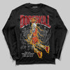 Nigel Sylvester x Air Jordan 4 ‘Brick by Brick’ DopeSkill Long Sleeve T-Shirt Thunder Dunk Graphic Streetwear - Black