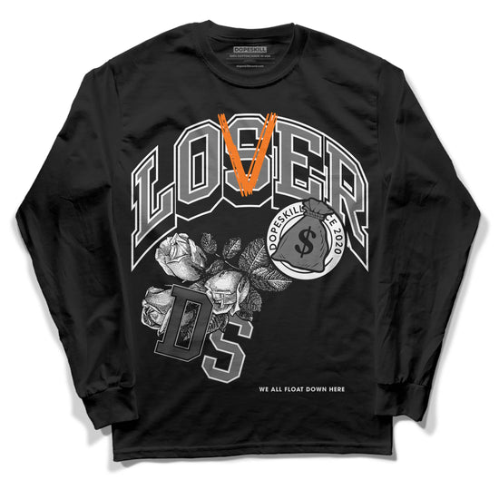 Jordan 3 Retro 'Fear Pack' DopeSkill Long Sleeve T-Shirt Loser Lover Graphic Streetwear - Black