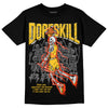 Jordan 4 Retro “Vivid Sulfur” DopeSkill T-Shirt Thunder Dunk Graphic Streetwear - Black