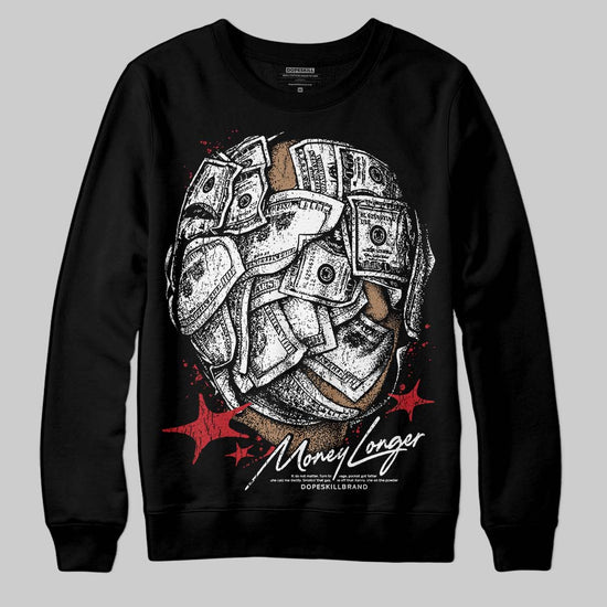 Jordan 11 Retro Low Bred (2025) DopeSkill Sweatshirt Money Longer Graphic Streetwear - Black