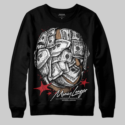Jordan 11 Retro Low Bred (2025) DopeSkill Sweatshirt Money Longer Graphic Streetwear - Black