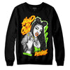 Neon Green Sneakers DopeSkill Sweatshirt New H.M.O Graphic Streetwear - Black