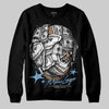 University Blue Sneakers DopeSkill Sweatshirt Money Longer Graphic Streetwear - Black