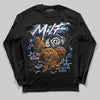 University Blue Sneakers DopeSkill Long Sleeve T-Shirt MILF Graphic Streetwear - Black