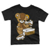 Jordan 13 Wheat 2023 DopeSkill Toddler Kids T-shirt Sneakerhead BEAR Streetwear - Black