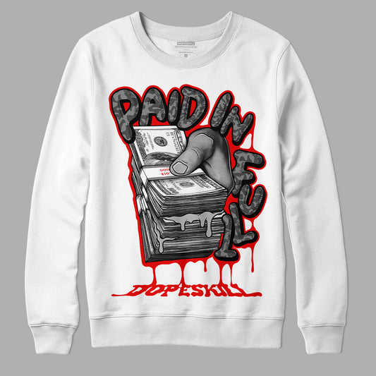 Jordan 5 Retro P51 Camo DopeSkill Sweatshirt Paid In Full Graphic Streetwear - White 