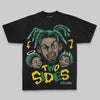 Green Oversize Print Two Sides DopeSkill Graphic Premium T-shirt Streetwear - Black