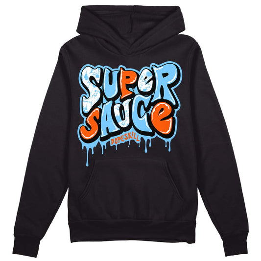 Dunk Low Futura University Blue DopeSkill Hoodie Sweatshirt Super Sauce Graphic Streetwear - Black