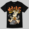 Orange, Black and White Sneakers DopeSkill T-Shirt Slow Life Graphic Streetwear - Black