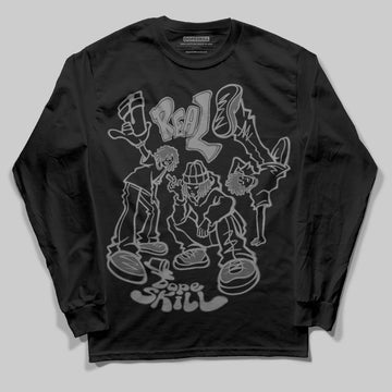 Jordan 10 Retro Shadow (2025) DopeSkill Long Sleeve T-Shirt Real Y2K Players Graphic Streetwear - Black