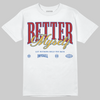 Fragment x UNION x Jordan 1 High OG “Varsity Red/Sport Royal” DopeSkill T-Shirt Better Myself Graphic Streetwear - White