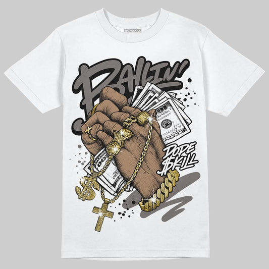 Jordan 4 Retro Cave Stone DopeSkill T-Shirt Always Ballin' Graphic Streetwear - White 
