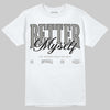 Jordan 5 "White Metallic" DopeSkill T-Shirt Better Myself Graphic Streetwear - White