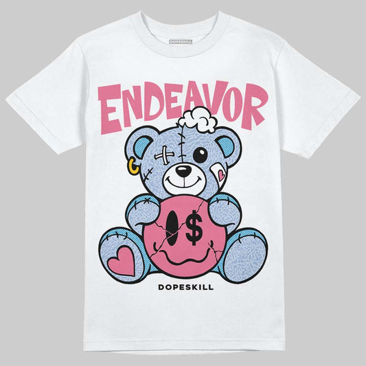 Jordan 3 GS “Cobalt Bliss” DopeSkill T-Shirt Endeavor Graphic Streetwear - White 