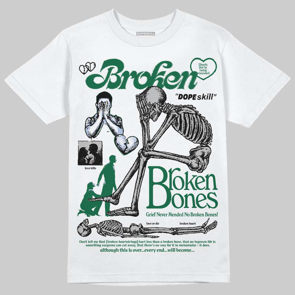 ASICS Gel-Nimbus 10.1 Invincible HTTP 404 Green DopeSkill T-Shirt Broken Bones Graphic Streetwear - White