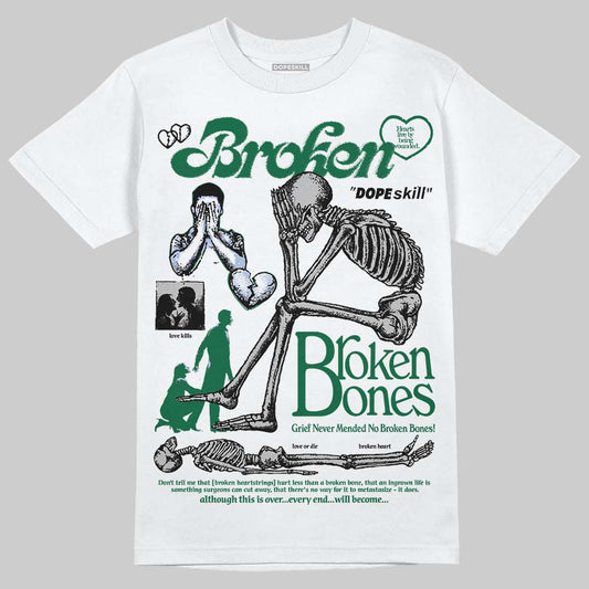 ASICS Gel-Nimbus 10.1 Invincible HTTP 404 Green DopeSkill T-Shirt Broken Bones Graphic Streetwear - White
