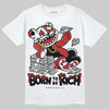 Jordan 5 Retro Fire Red Black Tongue (2025) DopeSkill T-Shirt Born To Be Rich Graphic Streetwear - White 