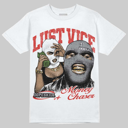 Jordan 4 Retro Toro Bravo DopeSkill T-Shirt Lust Vice Graphic Streetwear - White