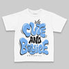 Jordan 5 Black University Blue DopeSkill Toddler Kids T-shirt Cute and Boujee Graphic Streetwear - White 