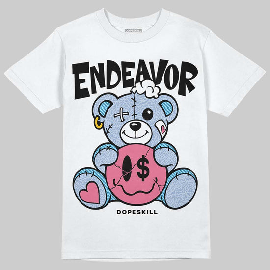 Jordan 3 GS “Cobalt Bliss” DopeSkill T-Shirt Endeavor Graphic Streetwear  - White 