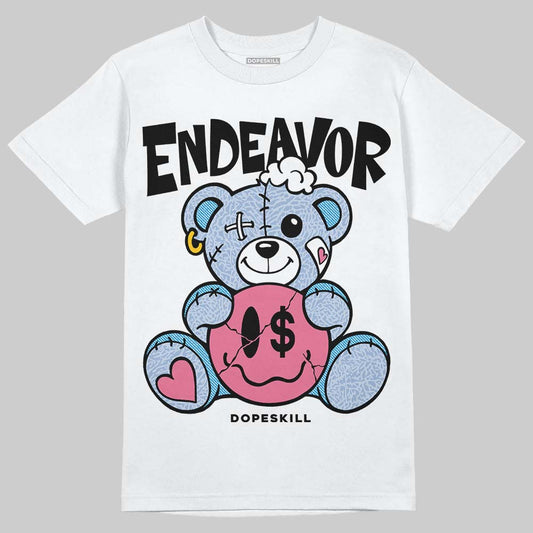 Jordan 3 GS “Cobalt Bliss” DopeSkill T-Shirt Endeavor Graphic Streetwear  - White 