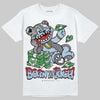 New Balance Abzorb 2000 “Silver/Blue” DopeSkill T-Shirt Born To Be Rich Graphic Streetwear - White