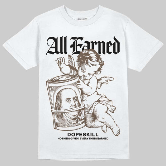 Asics Gel-Kayano 12.1 Cream/Stillwater DopeSkill T-Shirt All Earned Graphic Streetwear - White