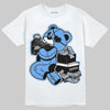 Jordan 5 Black University Blue DopeSkill T-Shirt Bear Steals Sneaker Graphic Streetwear - White