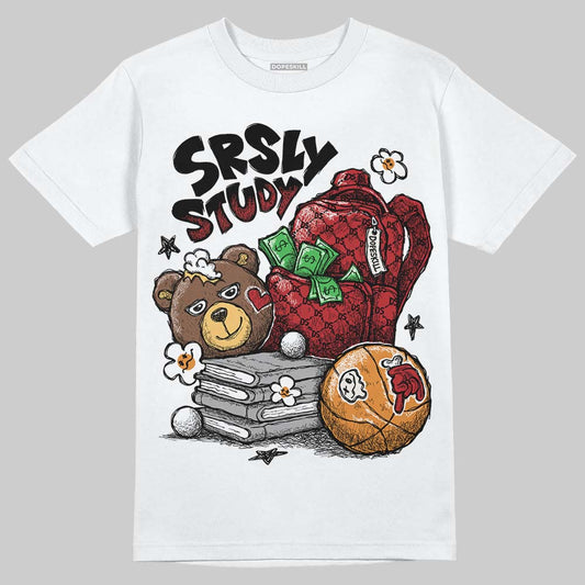 Nigel Sylvester x Jordan 1 Low OG “Nitro” DopeSkill T-Shirt SRSLY Study Graphic Streetwear - White