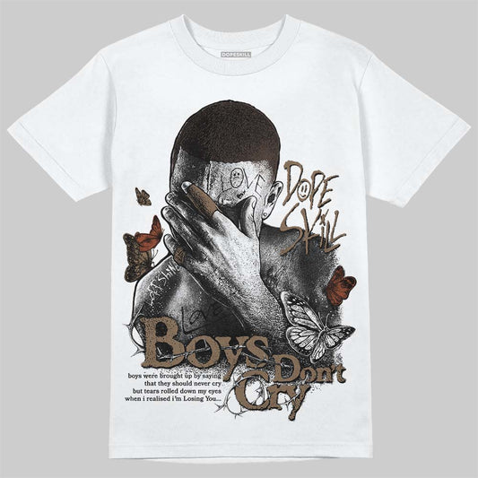 Jordan 1 Low OG “Mocha” DopeSkill T-Shirt Boys Don't Cry Graphic Streetwear - White