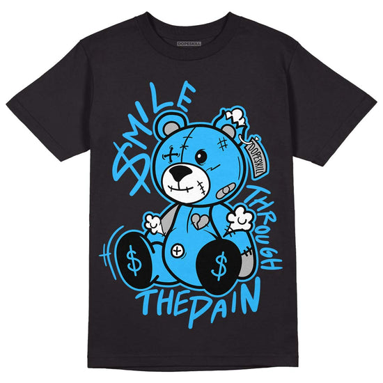 Jordan 2 Low "University Blue" DopeSkill T-Shirt BEAN Graphic Streetwear - Black