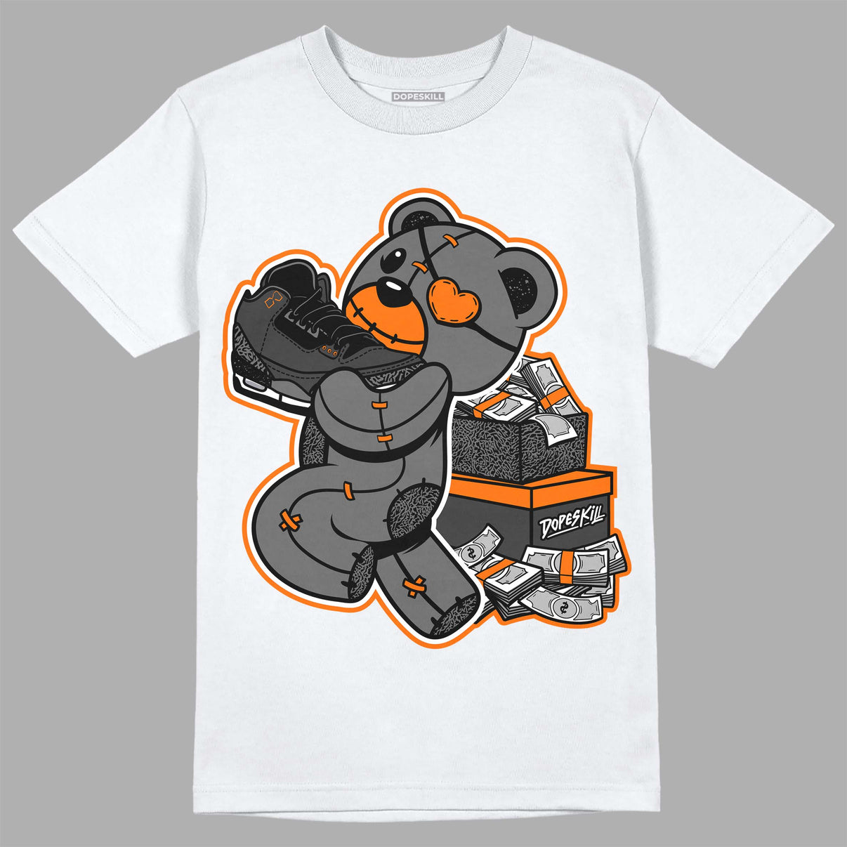 Fear Pack 3s DopeSkill T-Shirt Bear Steals Sneaker Graphic – DOPESKILL