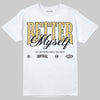 Quai 54 x Air Jordan 1 Retro Low OG Tour Yellow Black DopeSkill T-Shirt Better Myself Graphic Streetwear - White 