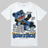 Air Foamposite One “International Blue” DopeSkill T-Shirt Born To Be Rich Graphic Streetwear - White