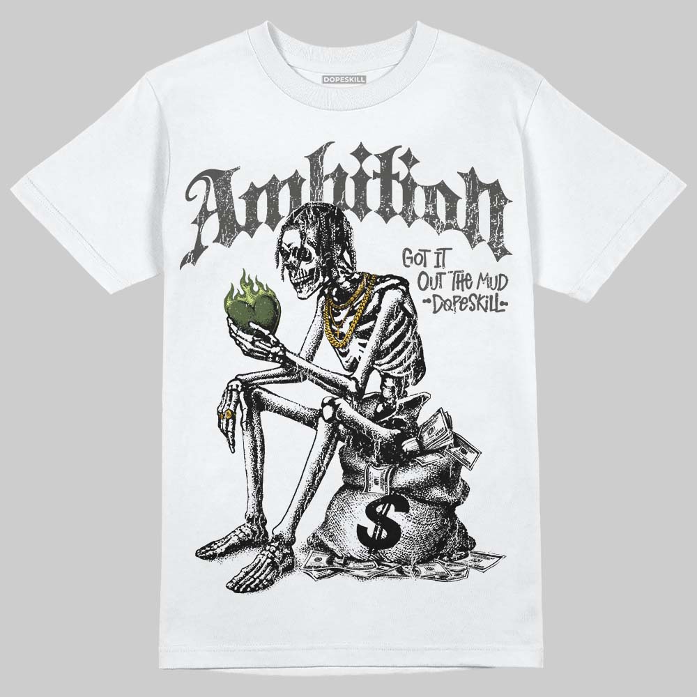 New Balance 1890 Faded Black Utility Green DopeSkill T-Shirt Ambition Graphic Streetwear - White