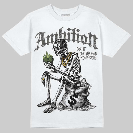 New Balance 1890 Faded Black Utility Green DopeSkill T-Shirt Ambition Graphic Streetwear - White