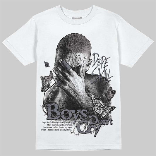 Lanvin Curb Sneakers White Anthracite DopeSkill T-Shirt Boys Don't Cry Graphic Streetwear - White