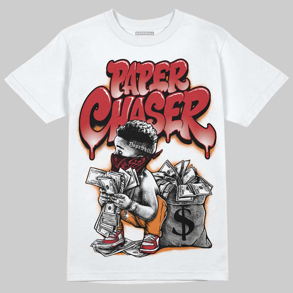 Jordan 5 "Sunset" DopeSkill T-Shirt Paper Chaser Boy Graphic Streetwear - White