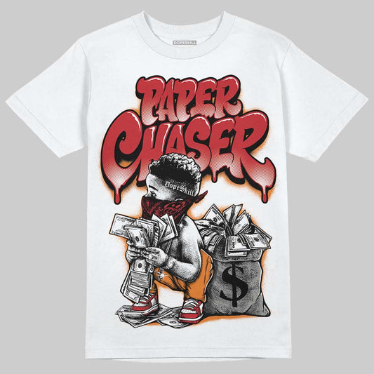 Jordan 5 "Sunset" DopeSkill T-Shirt Paper Chaser Boy Graphic Streetwear - White