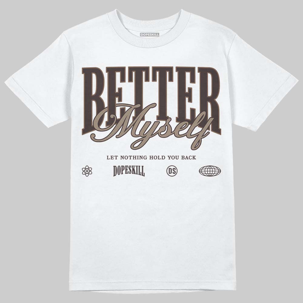 SoleFly x Air Jordan 12 Retro SP 'Cafecito/Baroque Brown' DopeSkill T-Shirt Better Myself Graphic Streetwear - White