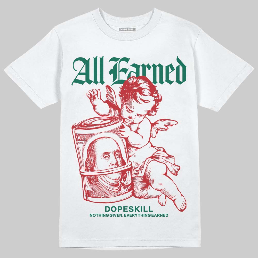 Jordan 3 Mexico 'El Vuelo' DopeSkill T-Shirt All Earned Graphic Streetwear - White