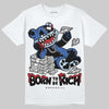 Awake NY x Jordan 5 Retro 'Black Racer Blue' DopeSkill T-Shirt Born To Be Rich Graphic Streetwear - White